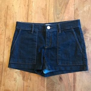 Ann Taylor LOFT | Dark Wash Indigo Denim Shorts